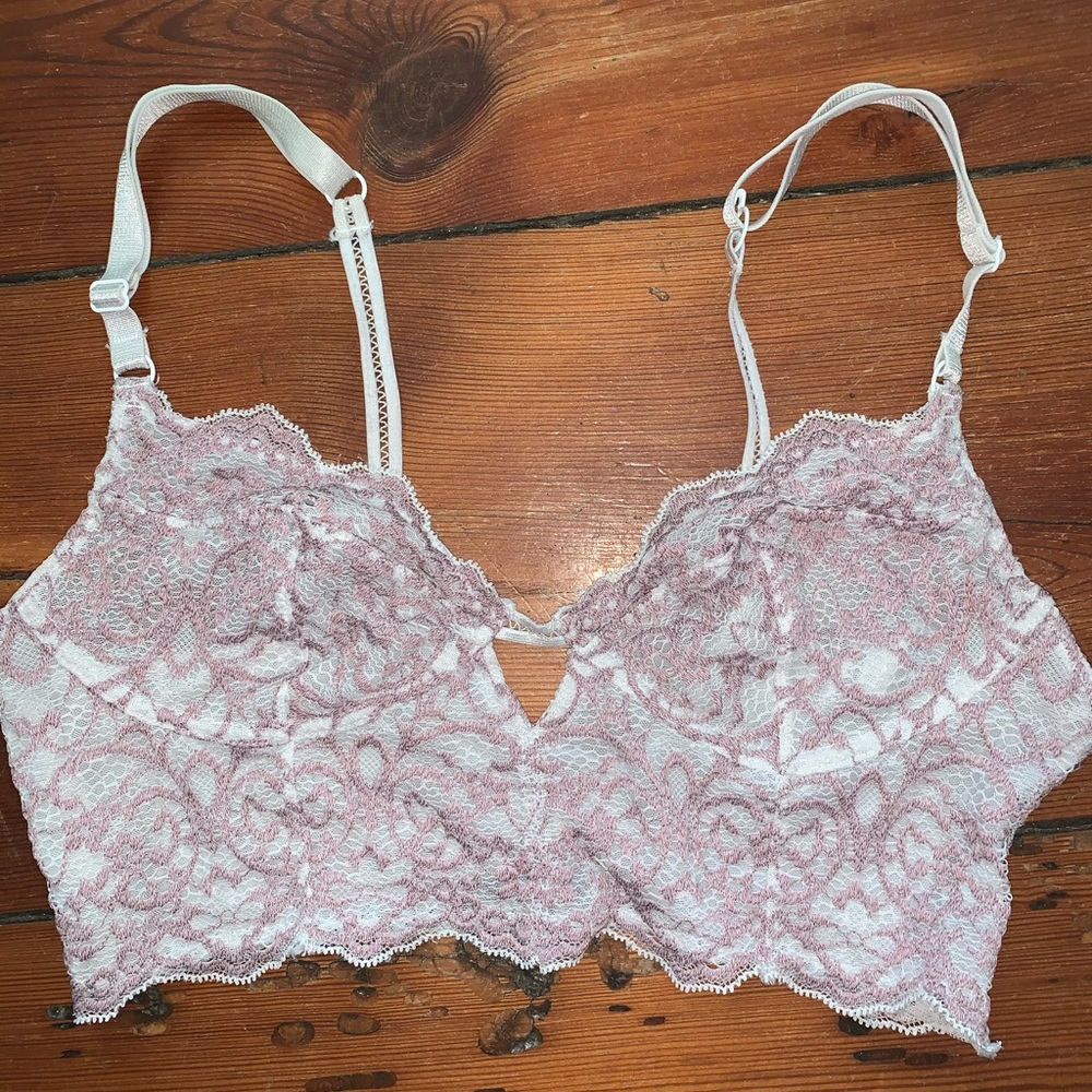 Free People Pink Lace Bralette